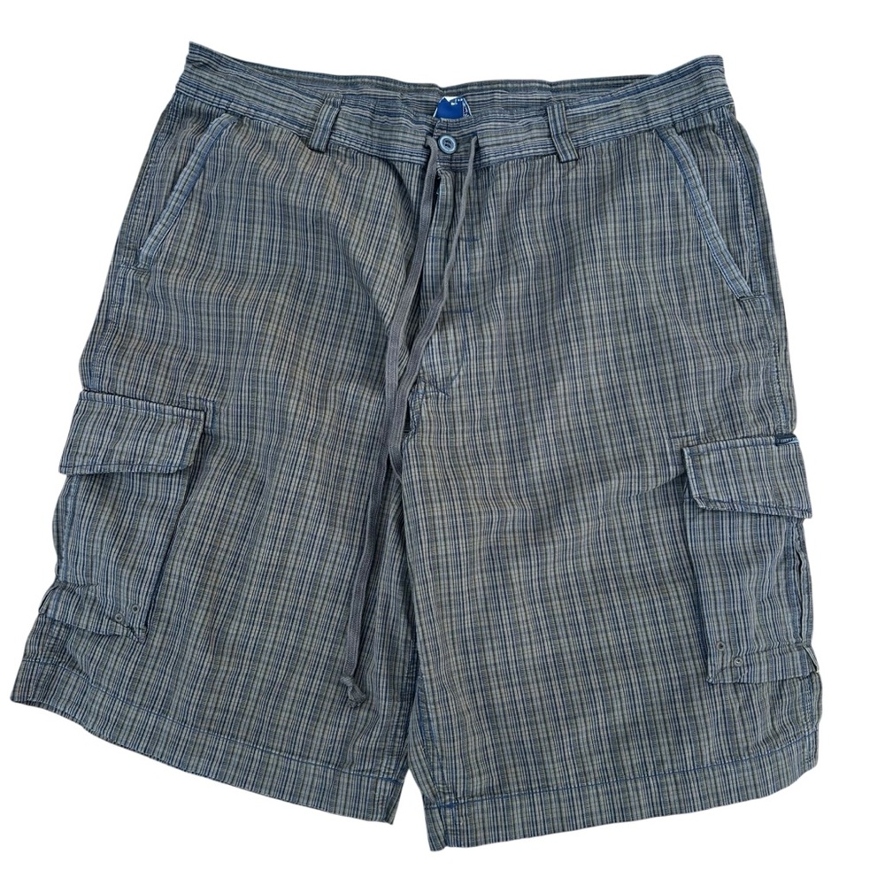 Men’s Lucky Brand Plaid Cargo Shorts 100% Cotton Size 40